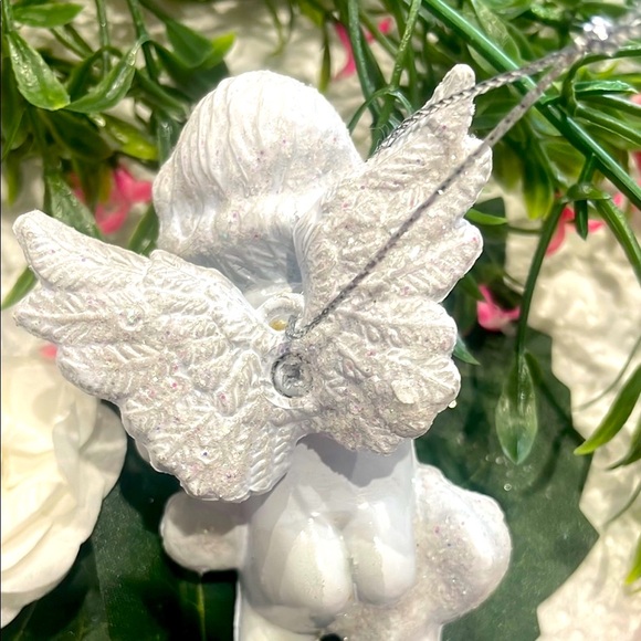 Sparkling White Angel Christmas Ornament - Picture 5 of 10